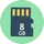 8 GB memóriakártyák