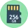 256 GB memóriakártyák
