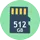 512 GB memóriakártyák