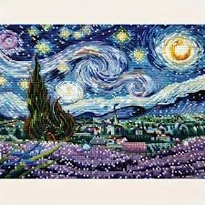 Tájképes gyémántfestő