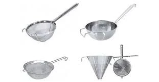 Nagykonyhai sziták, tésztaszűrők és passzírozók